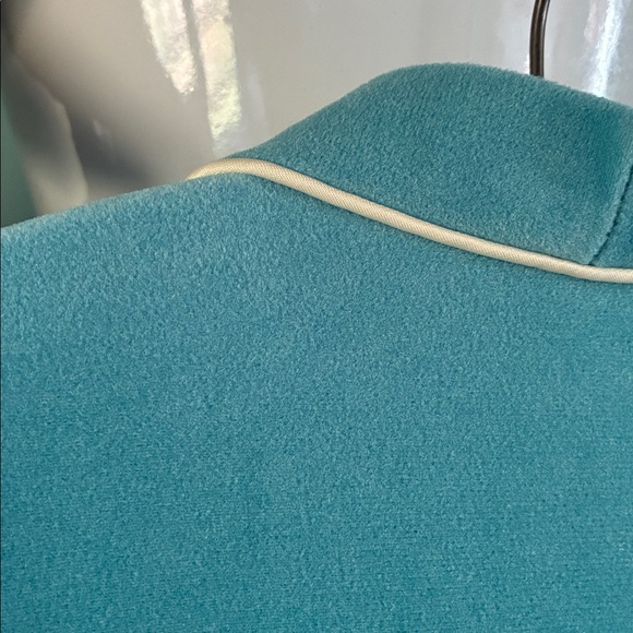 Vanity Fair sz S Vintage Blue Robe with White Trim euc - Picture 10 of 10